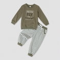 thumbnail image 2 of xaweyi Outfits Toddler Baby Boy Boy Clothes Color Sweatsuits Fall Winter Tops & Pants,Sizes 6-12 Months, 2 of 9