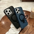 thumbnail image 3 of Decase Mag-Safe Compatible iPhone 15 Pro Max Case with Ring Kickstand,Premium Leather Anti-Scratch Shockproof Magnetic Durable Phone Shell for Apple iPhone 15 Pro Max,Black, 3 of 8