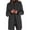 Black Flower, variant on Women Winter Long Pea Coat Wool Blend Stand Collar Single Breast Thicken Blazer Jacket Red XL