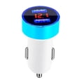 thumbnail image 1 of Matsuzay de pantalla de dígitos para teléfono móvil de coche, medidor de voltaje, adaptador de carga USB portátil para accesorios de enchufe Teléfono y Comunicación Blanco azul, 1 of 8