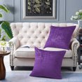 thumbnail image 1 of Home Soft Things Textured Velvet 2 Piece Pillow Shell Set - Imperial Purple - 26" x 26", 1 of 4