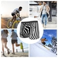 thumbnail image 4 of Sikiie Optical Zebra Illusion Print Men's Boxer Briefs, Elastic Waistband Boxer Briefs Leggings-XX-Large, 4 of 5