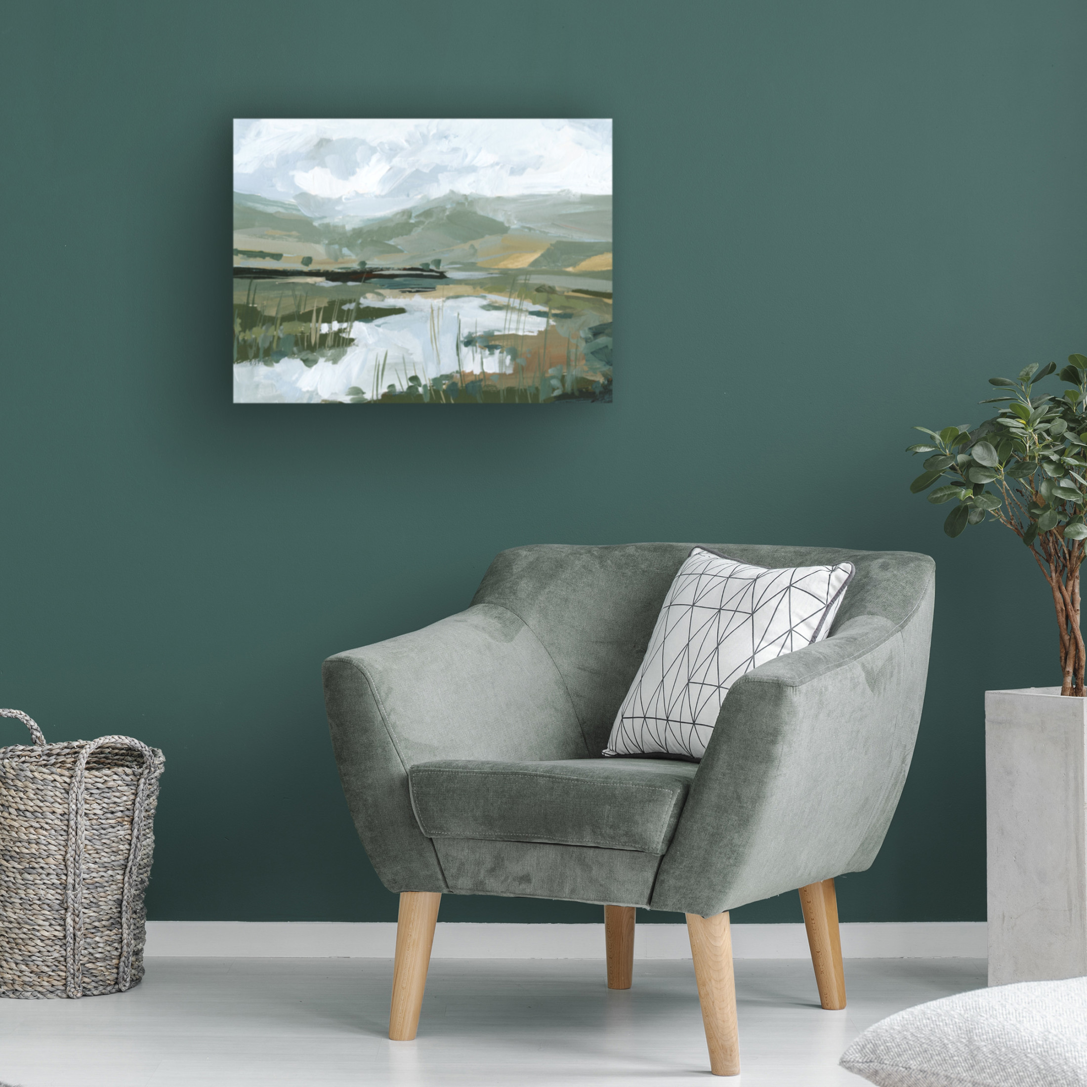 Trademark Fine Art Victoria Barnes Wetland Vista II Canvas Wall Art