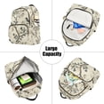 thumbnail image 5 of FORMRS Mini Backpack Purse for Women Travel Daypack Casual Shoulder Bag, Beige Birds, 5 of 7