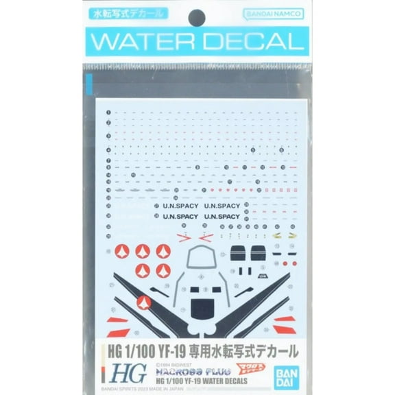HG 1/100 YF-19 Water-Slide Decals