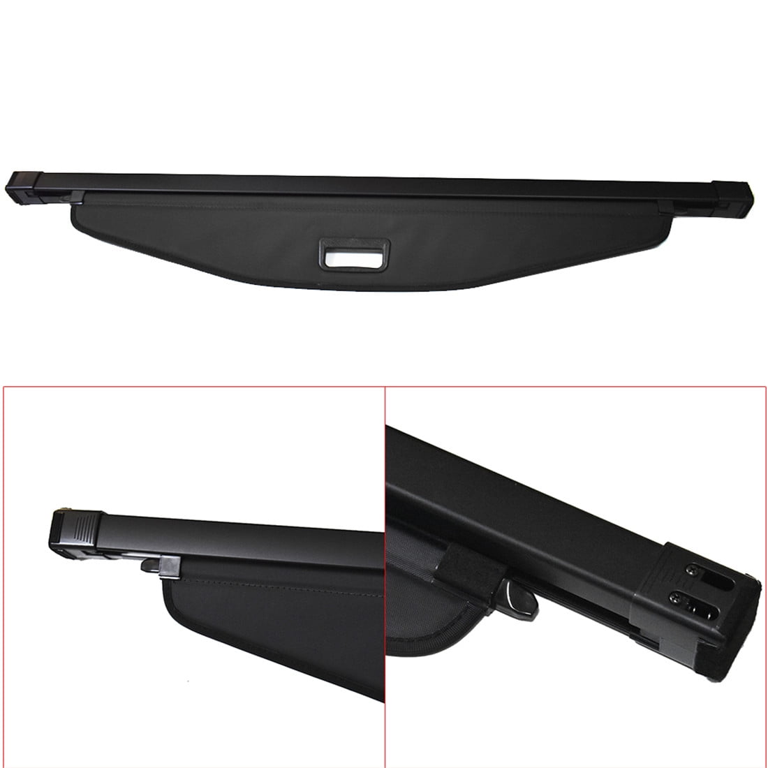 LABLT Car Trunk Cargo Cover Retractable Black Rear Luggage Shade