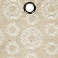 thumbnail image 4 of Achim Constellation Jacquard Circles Grommet Light Filtering Curtain Panel, Linen, 52" x 63", 4 of 5