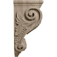 thumbnail image 3 of Ekena Millwork 5"W x 7"D x 14"H Large Grape Corbel, Walnut, 3 of 4