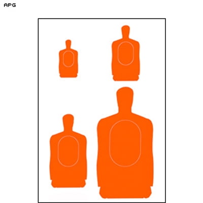 25 Pcs Of Apg Multi B 27 Target Orange Size 23 X 35 Walmart Com Walmart Com