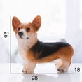 thumbnail image 2 of Statue de Chien en Résine Style Mignon Vif Petit Compact Matériau en Résine Ornement Corgi pour Jardins Bureaux Intérieurs, 2 of 5