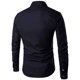 thumbnail image 3 of Blusa y camisa de manga larga con cuello vuelto para hombre, blusa tipo cárdigan con estampado de botones y cuello vuelto, blusa de poliéster para hombre, 3 of 3
