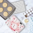 thumbnail image 5 of 2Pack Heat-Resistant Quilted Cotton Potholders - Stylish Kitchen Grips for Hot Pots & Pans Ovens Adorable White Cat Faces, 5 of 7