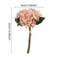 thumbnail image 2 of 1pc Artificial Bigger Silk Hydrangea Flower Heads with Stem Realistic Hydrangea Flower Bouquets for Wedding Home Party Garden Centerpiece (Navy Blue), 2 of 7