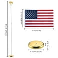 thumbnail image 6 of Yescom 2 Pack  8FT Sectional Indoor Flag Pole Kit Eagle Topper Aluminum Silver Pole with 3x5Ft  US Flag & Base Stand, 6 of 11