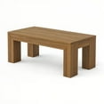 thumbnail image 3 of Modern Rectangular Coffee Table (40in x 20in / 1020mm x 510mm), Pecan Wirebrush, 3 of 5