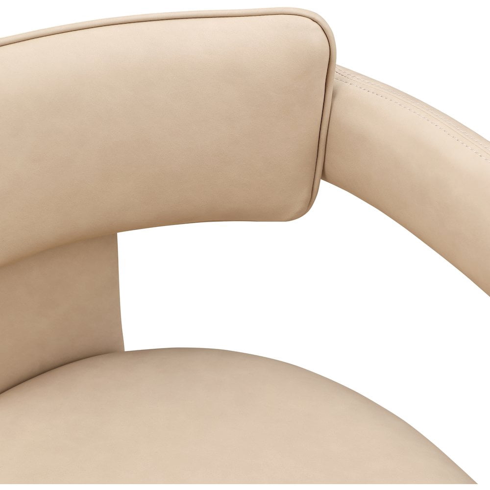Meridian Furniture Brenda Tan Vegan Leather Dining Chair (Set of 2)