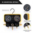thumbnail image 5 of AC Manifold Gauge Set for R134a R12 R22 R502 Refrigerants, 5 of 5