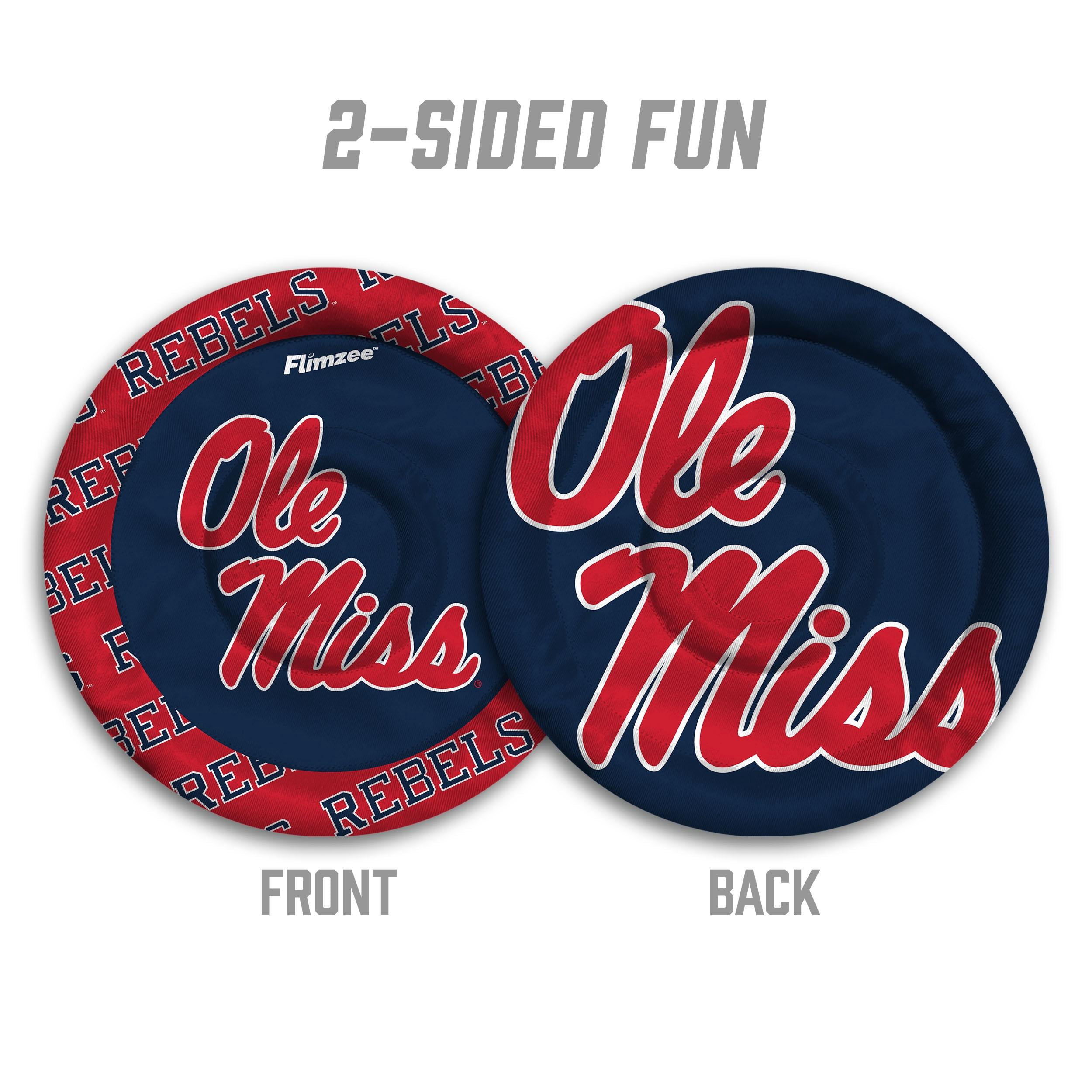 NCAA Mississippi Rebels Flimzee Bean-Bag Flying Disc YouTheFan
