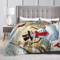 thumbnail image 5 of Yibo Cartoon Mushroom Blanket Flannel Soft and Comfortable Anti-static Bed Sofa Blanket, 5 of 9