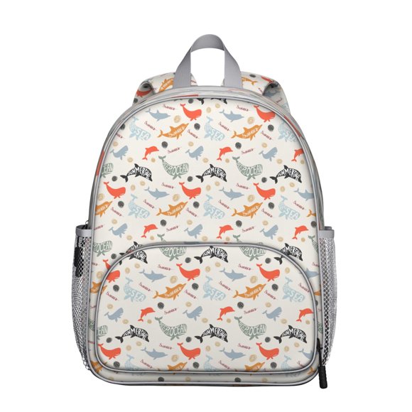 Sac à Dos Dauphin pour Étudiant - Design Mignon Nautique sous-Marin avec Tissu Oxford Durable et Léger, Parfait pour les Élèves de Primaire et de Collège