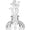 Crown Base, variant on REGALWOVEN 2Pcs-Decorative Glass Jars with Ornate Glass Stoppers Elegant Home Decor, Essential Oil Vials Crown Base 2.8"L x 2.8"W x 5.9"H
