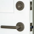 thumbnail image 2 of Viaggio 630197 Circolo Right Handed Solid Brass Single Cylinder Keyed Entry Door Lever Set, 2 of 7