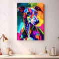 thumbnail image 4 of Whippet Dog Canvas Wall Art Poster Prints Colorful Pop Animal Art Wall Decor Dog Picture Artwork Pet Dog Painting Poster for Home Bedroom Living Room Decoration Framed, 4 of 6