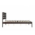 thumbnail image 4 of AFI Oxford 14" Queen Wood Platform Bed Frame with Modern Pallet Headboard, Espresso, 4 of 6