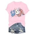 thumbnail image 5 of TOWED22 USA Shirts for Women 4th of July Shirt Women Cute Patriotic Print Tshirt America Tee Tops(Pink,L), 5 of 6