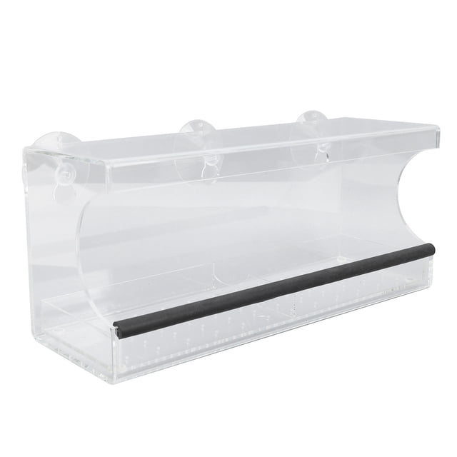 Comedero Para Pájaros Con Ventana De Plástico Transparente, Ventosa Montada, Casa Para Pájaros Para El Hogar