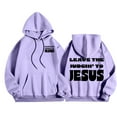 thumbnail image 2 of Christian Hoodies for Men 2025 Leave The Judgin To Jesus Hoodie with Pockets Hooded Sweatshirt Pullover Tops, 2 of 7