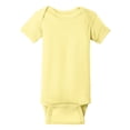 thumbnail image 5 of Infant Short Sleeve Cotton/Polyester Baby Rib Bodysuit Banana 24M, 5 of 5