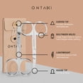 thumbnail image 5 of ONTAKI Facial Hair Grooming Scissors 2 Pack Curved & Straight Blade Precision Trimming Kit for Barbers, 5 of 7