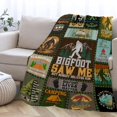 thumbnail image 3 of Bigfoot Camping Blanket, Bigfoot Gifts for Men Women, Big Foot Sasquatch Gifts, Funny Idea for Bigfoot Lover, Outdoor Camper Gifts Throw Blanket Bed Home Decor for All Seasons,50"x60"for Throw/Travel, 3 of 6