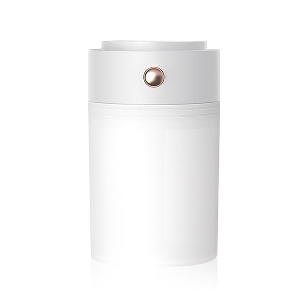 Humidificador de niebla alimentado por USB 250ML 2.5W Difusor de aire Luz nocturna Decoración Botella de spray de agua, Blanco seitruly HA008477-01B
