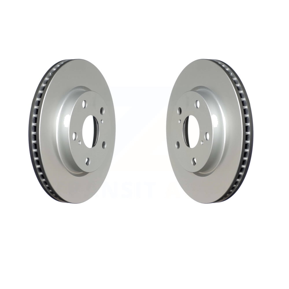 Front Coated Disc Brake Rotors Pair For Toyota RAV4 Scion xB Prius V
