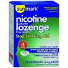 Sunmark Nicotine Lozenge, 4 mg, Stop Smoking Aid, 72 per Pack