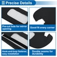 thumbnail image 4 of Cubierta de Parasol para Dodge Ram 1500 1994-2001 Lado Izquierdo y Derecho Protector de Parasol Anti-Rayas Cuero Sintético Negro, 4 of 6