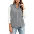 thumbnail image 6 of Enjoytime Fleece Vest for Women Stand Collar Sleeveless Zip Up Gilet Plus Size Lightweight Casual Warm Jacket with Pockets, 6 of 7