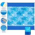 thumbnail image 3 of HIHOHO Beach Blankets Sandproof Beach Mat 79" x 83" for 1-3 Adults Outdoor Picnic Mat with Pocket for Travel Camping Hiking, 3 of 7