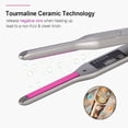 thumbnail image 3 of Short Hair Small Flat Iron, Hair Straightener and Curling Iron in one, Pencil Hair Straightener, Adjustable Temperature Straight with 1/3 inch Beard, Instant Heating, Dual Voltage, 3 of 8