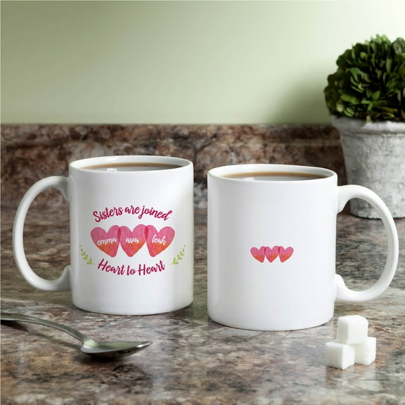 Three Sisters Personalized Coffee Mug