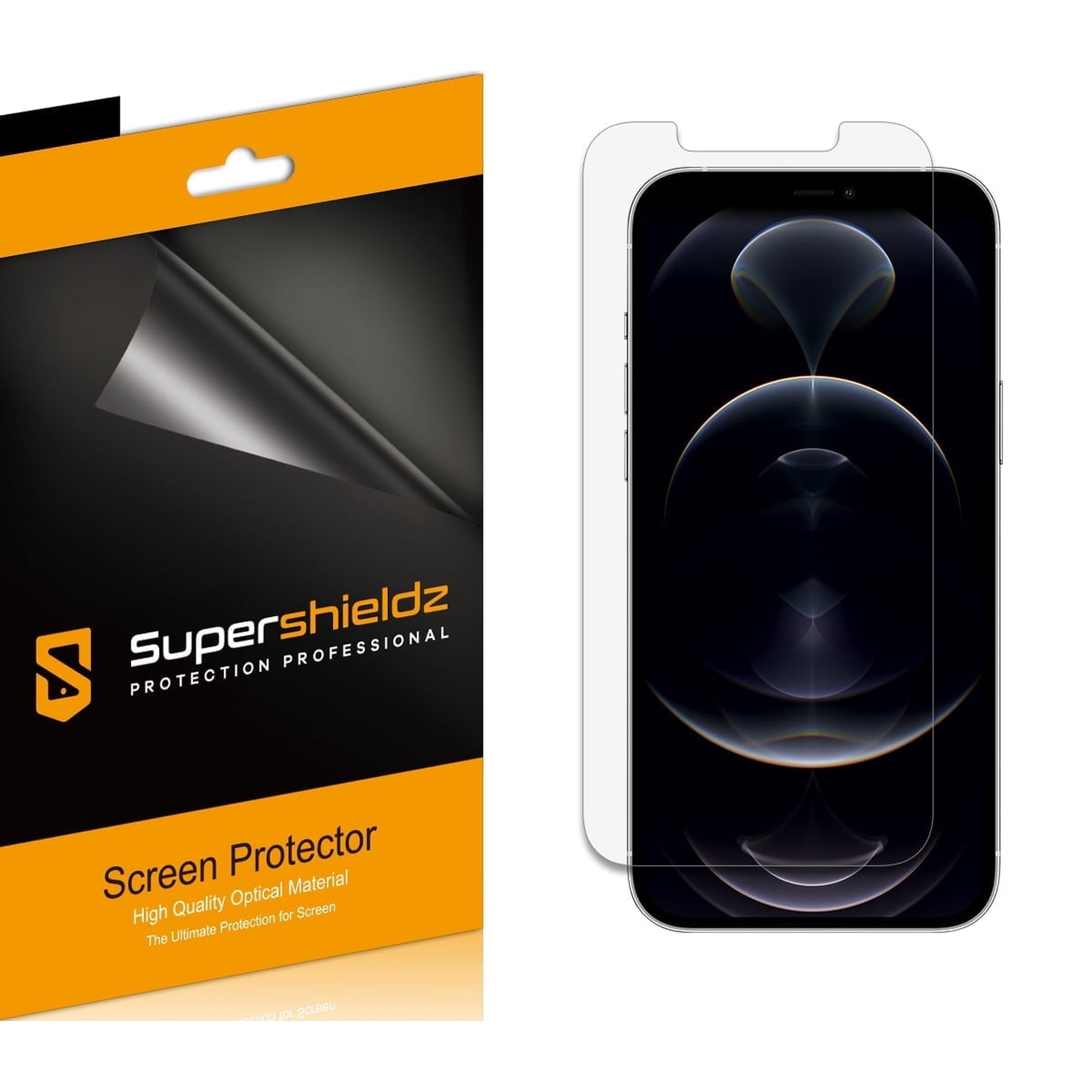 Supershieldz Designed for Apple iPhone 12 Pro Max (6.7 inch) Screen Protector, High Definition Clear Shield (PET) (6 Pack)
