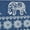 Blue Elephant, variant on PiccoCasa Collapsible Storage Bin Basket with Drawstring, Blue Elephant Small