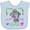 AE-Light Blue, variant on Inktastic Miami Beach Florida Cute Swimming Manatee Boys or Girls Baby Bib