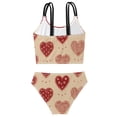 BZSMCE Swimsuit 2-Piece Tank Swimming Wear Quick Dry Bathing Suit-Polka ...