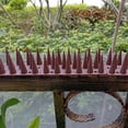 thumbnail image 6 of Plastic Bird Spikes, 17.72-Inch Bird Deterrent Strip with Breakaway Sections for Pigeons on Fence, Roof, Railing and Ledge, Gray, 6 of 8