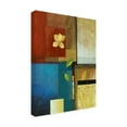 thumbnail image 2 of Trademark Fine Art 'Flower And Red And Blue Squares' Canvas Art by Pablo Esteban, 2 of 3