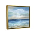 thumbnail image 5 of Stupell Industries Crashing Ocean Ripples Scenery Painting Metallic Gold Floating Framed Canvas Print Wall Art, Design by Nan, 5 of 6
