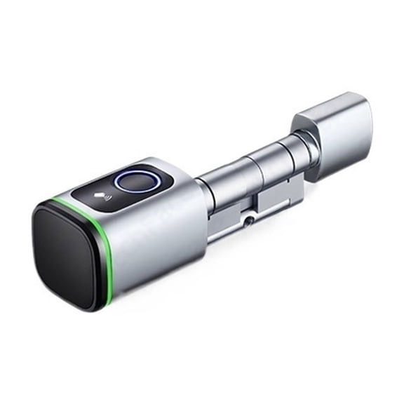 Tuya APP Fingerprint RFID Card Euro Thumbturn Cylinder Lock Electronic Smart Door Lock Digital Keyless Replace ,Flexible Password Options